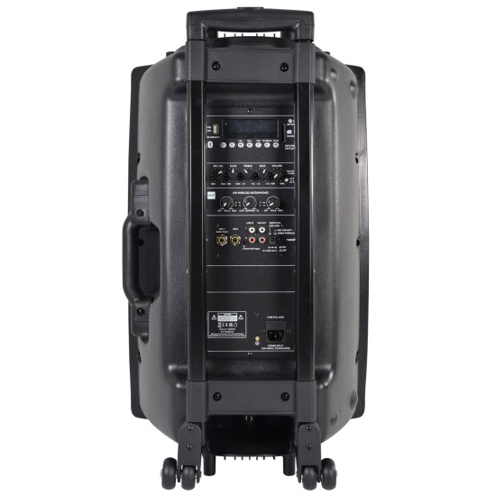 Sistema Audio Portatile QX15PA-PLUS con Microfoni Wireless e Connettività Bluetooth