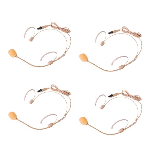 Sistema Microfonico UHF Professionale XU4 con 4 Bodypack e Microfoni Lavalier