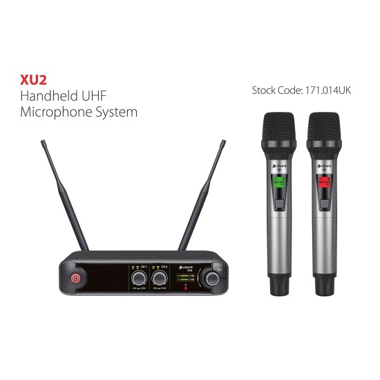 Sistema Microfonico UHF XU2 Dual Handheld: Qualità Professionale in Rack Compatto
