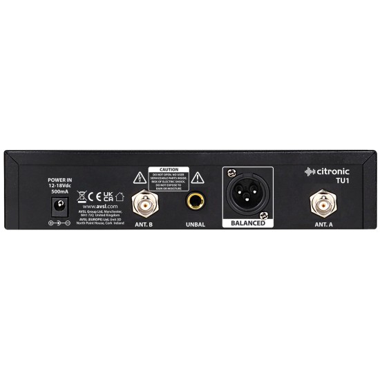 Sistema Microfonico Wireless TU1 PLL con Trasmettitore a Mano - UHF Sintonizzabile