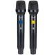 Sistema Microfonico Wireless TU2 Dual PLL con 2 Trasmettitori a Mano