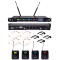 Sistema Microfonico Wireless TU4 Quad PLL con 4 Bodypack