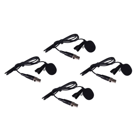 Sistema Microfonico Wireless TU4 Quad PLL con 4 Bodypack