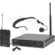 Sistema Microfono Wireless NU1 con Trasmettitore UHF e Ricevitore per Eventi