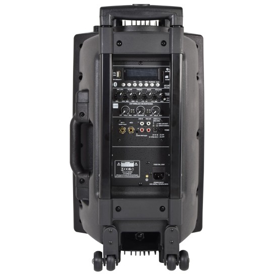 Sistema PA Portatile QX12PA-PLUS con Microfoni UHF, USB/SD/FM e Bluetooth