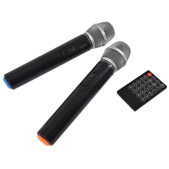 Sistema PA Portatile QX12PA-PLUS con Microfoni UHF, USB/SD/FM e Bluetooth