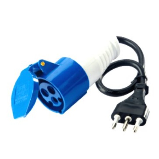 Spina Mobile e Presa Industriale 16A 2P+T 220-250V IP44 - Connettore CEE