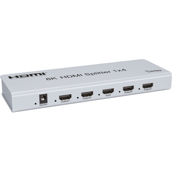 Splitter HDMI 8K 1x4 per Connessione Multipla Display con EDID