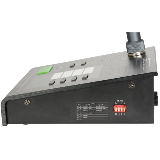 Stazione di Chiamata CS4 per Amplificatore Mixer RM244V - Microfono con Base e Funzioni Multizona