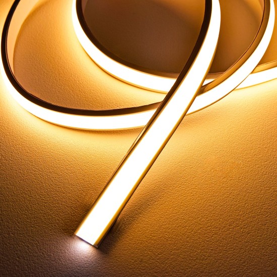 Striscia LED 24V IP66 Dome Frosted 30m - Luce Calda, Naturale e Fredda