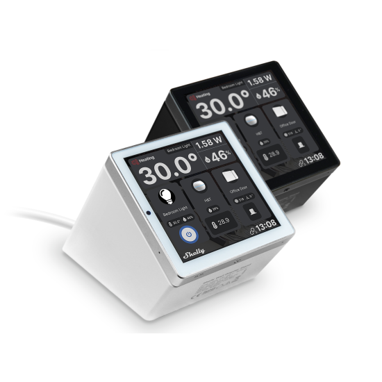 Supporto da tavolo per Display Touch Shelly Nero | Smart Home Automation