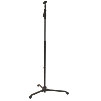 Supporto Microfono Compatto con Regolazione Altezza a Una Mano e Porta Microfono