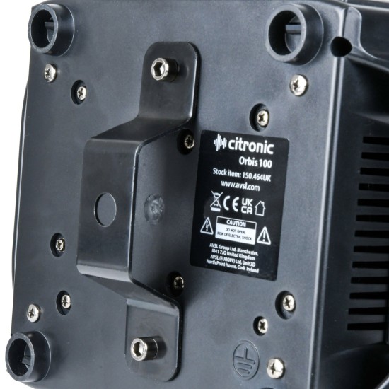 Testa Mobile Led Beam 100W con Anello RGB - Citronic Orbis 100