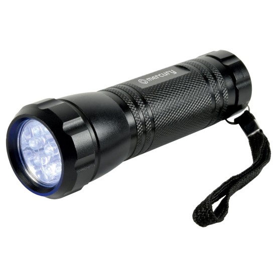 Torcia UV 9 LED per Rilevamento Banconote False e Agenti Fluorescenti