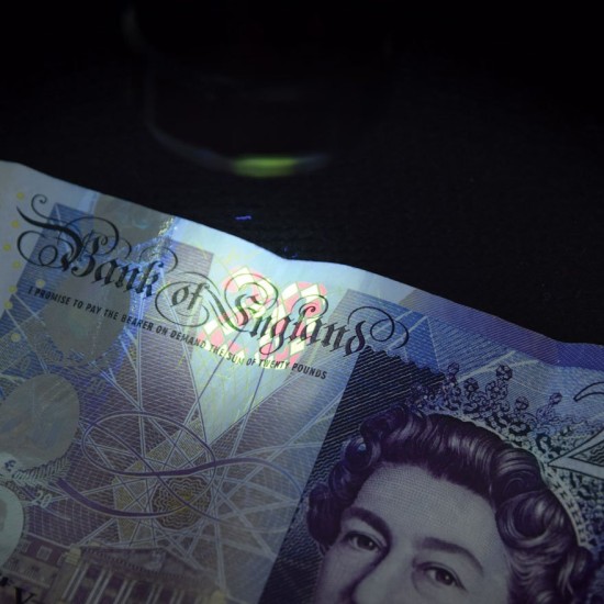 Torcia UV 9 LED per Rilevamento Banconote False e Agenti Fluorescenti