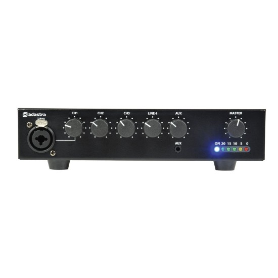 UA90 Mixer Amplificatore Compatto 5 Canali 100V per Installazioni PA