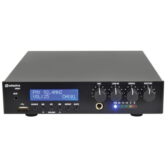 UM30 Compact Mixer-Amplifier 100V con USB, FM e Bluetooth per Installazioni PA