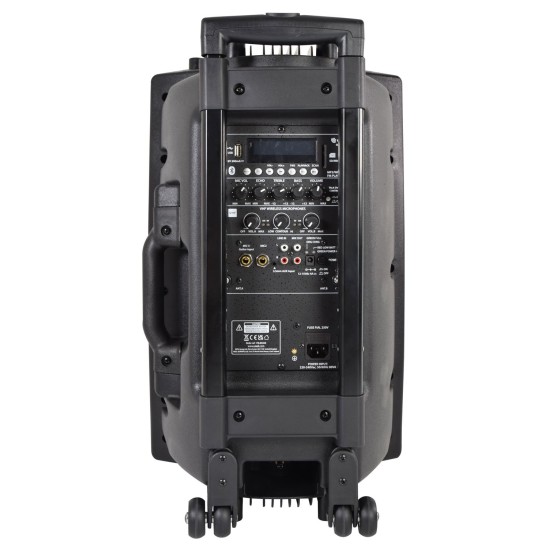 Unità PA Portatile QX12PA con Lettore USB/SD/FM e Bluetooth