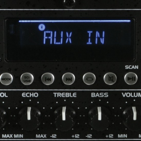 Unità PA Portatile QX12PA con Lettore USB/SD/FM e Bluetooth